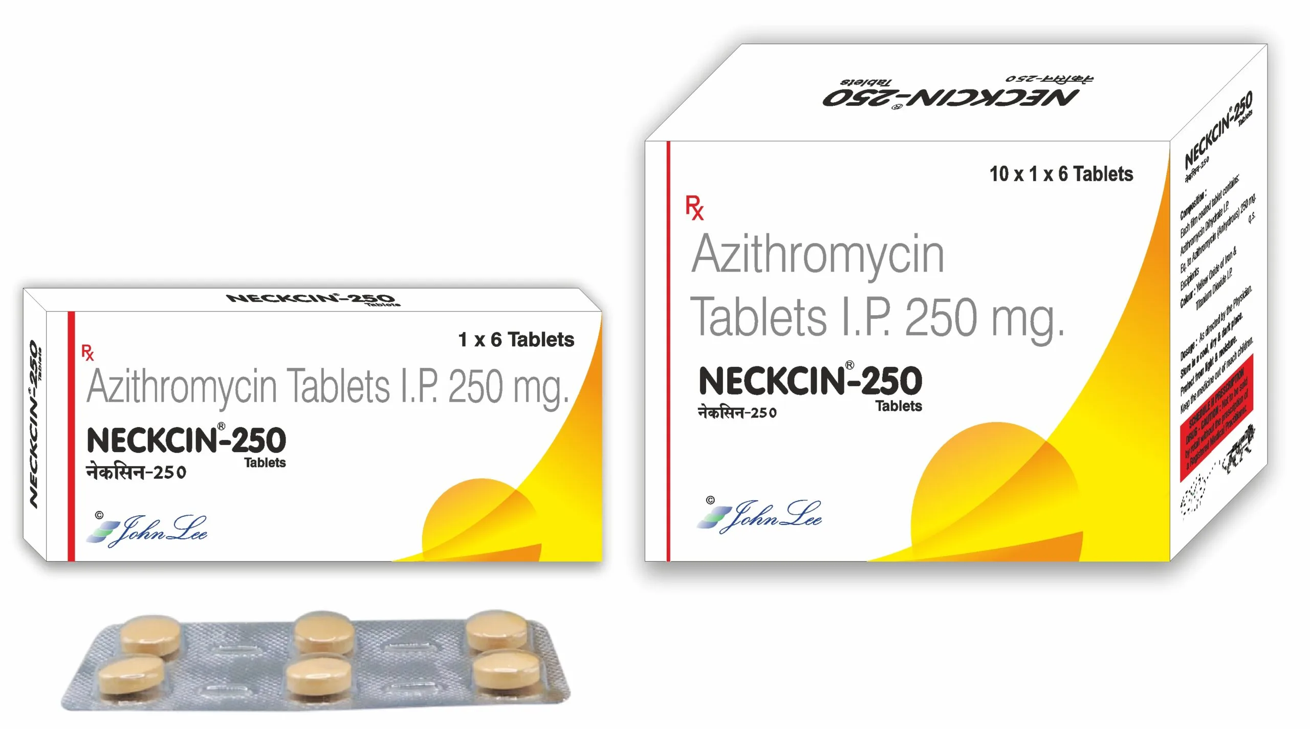 Neckcin-250-DT Neckcin 250 DT, Azithromycin