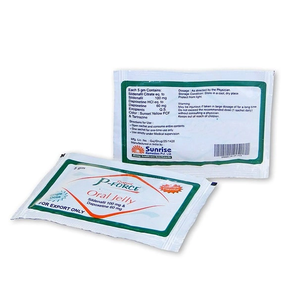 Super P-Force Oral Jelly,Sildenafil,Dapoxetine