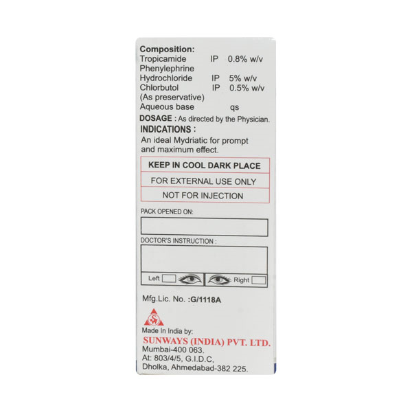 Tropicacyl Plus Eye Drops