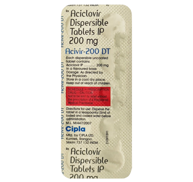 ACIVIR 200 DT,Aciclovir