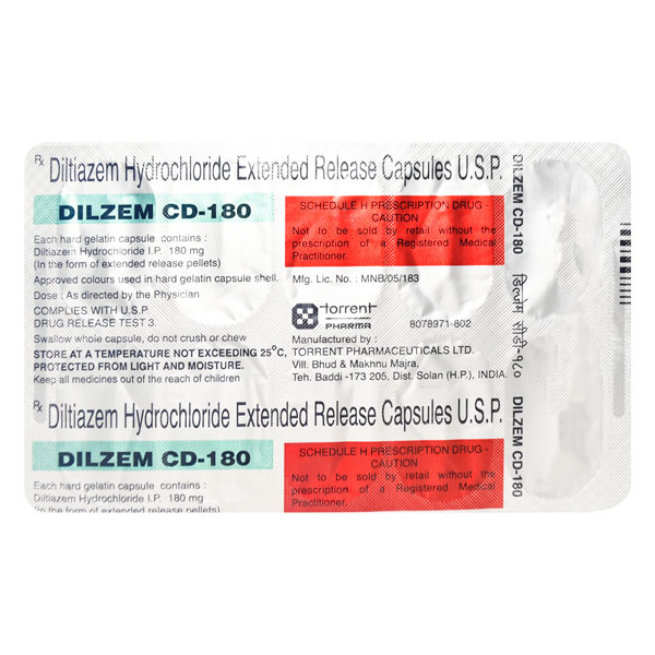 dilzem_cd_180mg_capsule Dilzem CD, Diltiazem