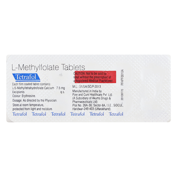 tetrafol_tablet Tetrafol, L-Methylfolate